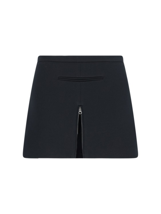 ミニスカート Courreges Zip Mini Skirt In Black Fabric Courrèges Zip Mini Skirt In Black Fabric in Black | THE LIST