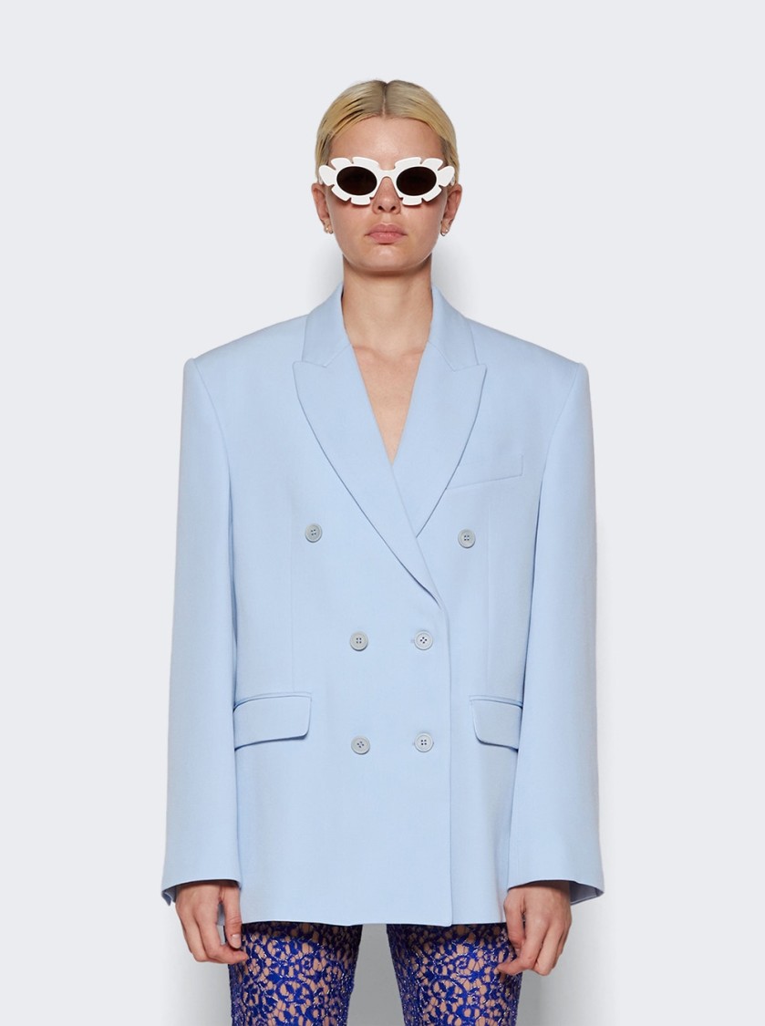 Wardrobe.nyc Wool Double Breasted Blazer With Peak Lapel