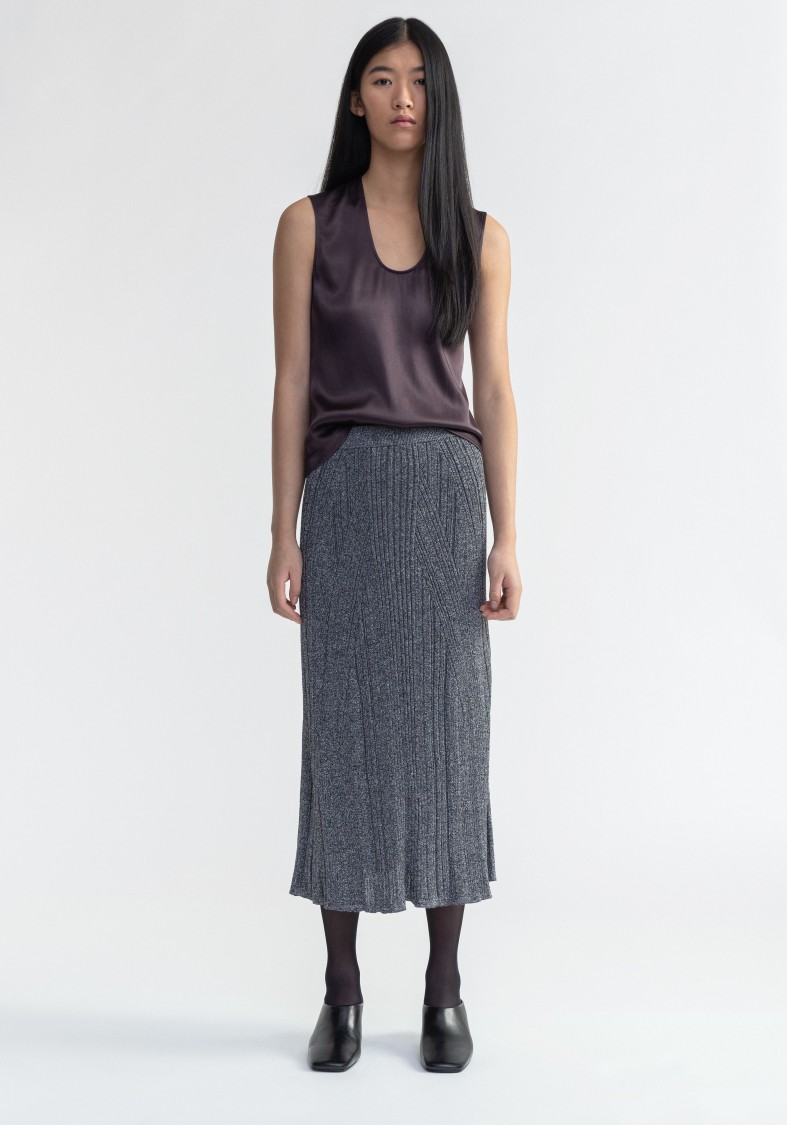 Shop Aeron Tutu - Scoop-neck Satin Top In Black