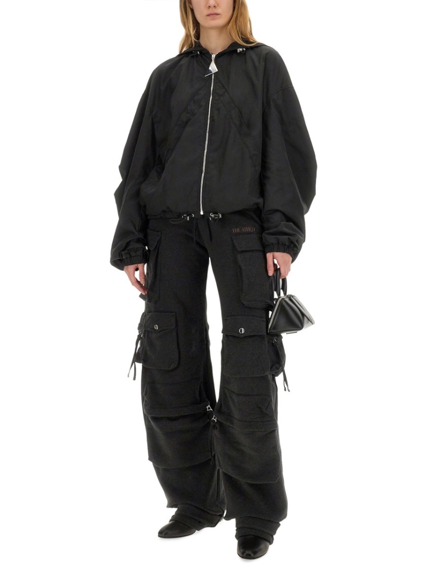 Shop Attico The Cargo Pants In Black