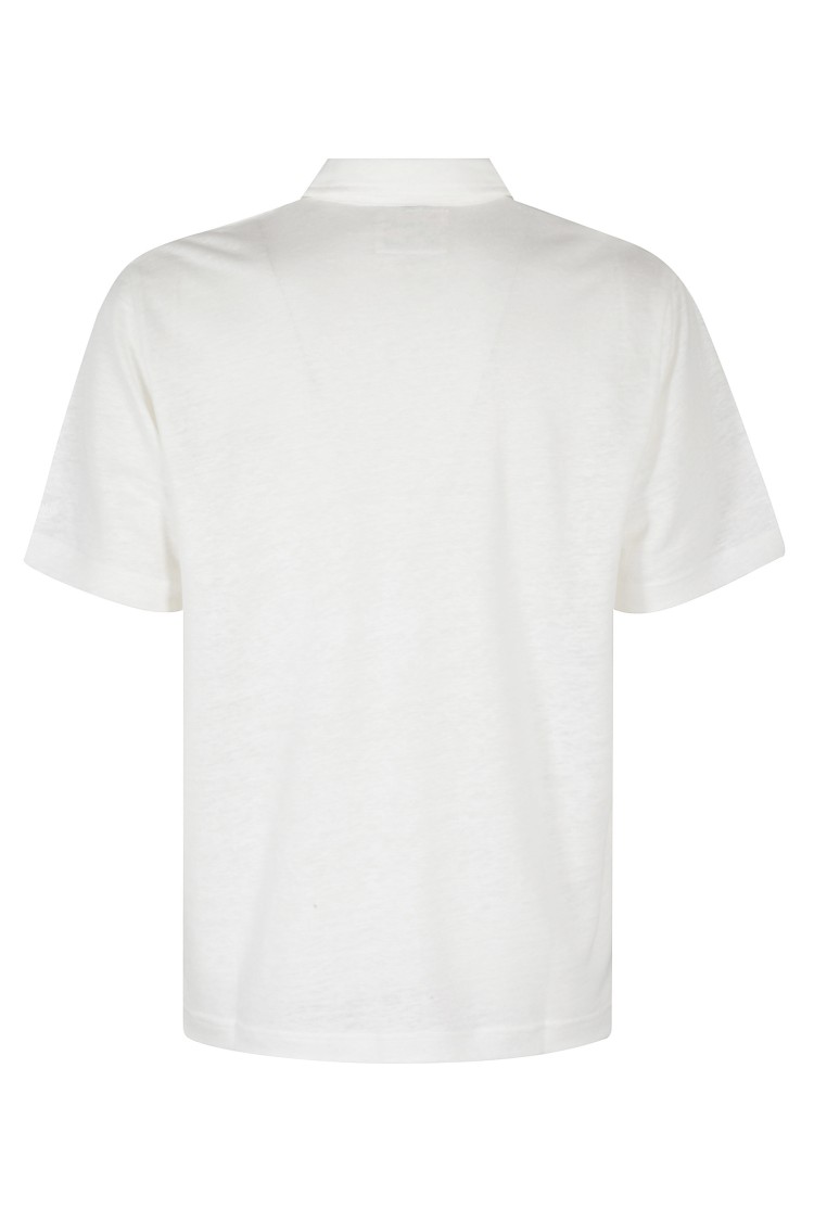 Shop Mc2 Saint Barth Polo Fraser In Lightweight Linen