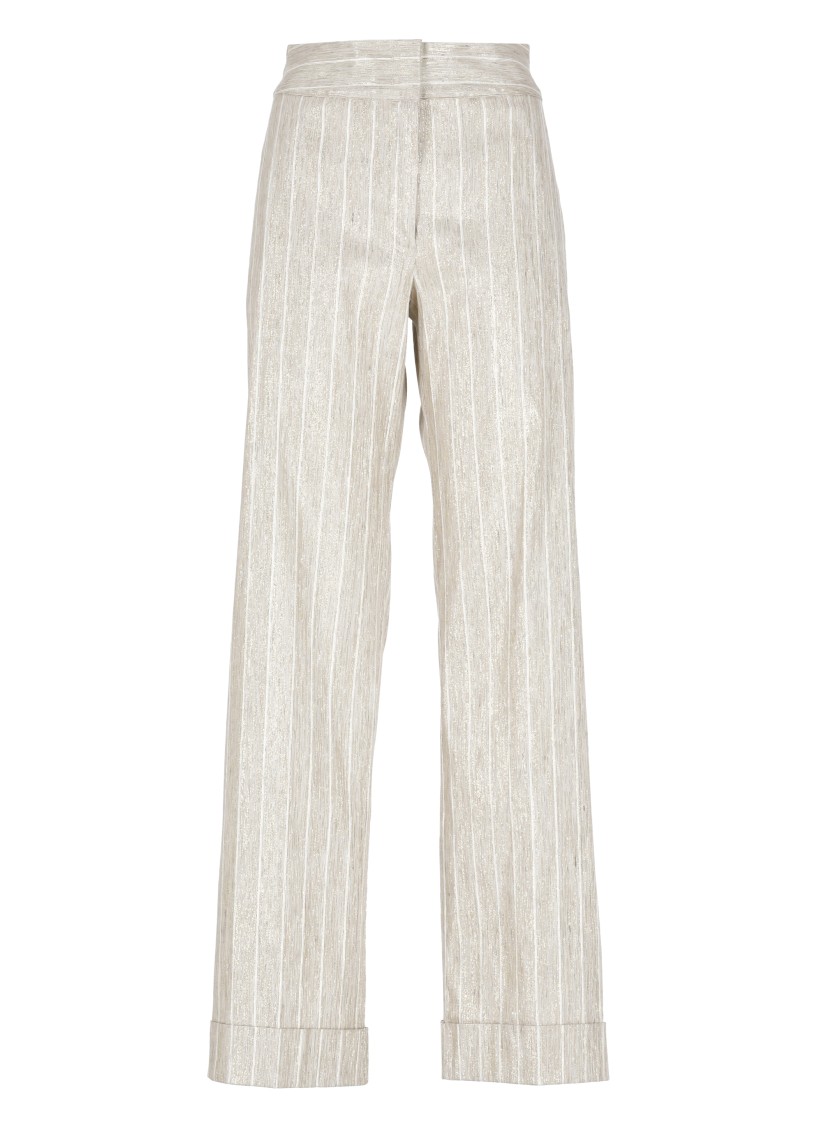 D Exterior D. Exterior Gold Viscose Blend Pants