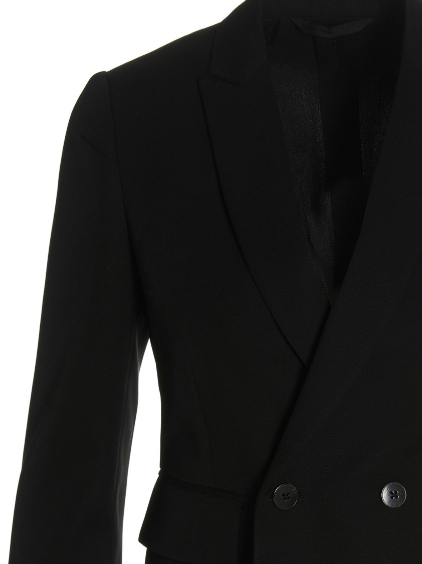 Sapio Tailored Double-breasted Blazer In Black