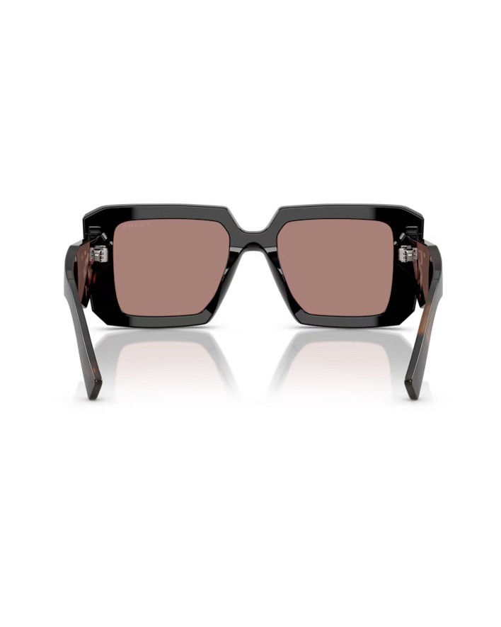 Prada Tortoiseshell-effect Square Sunglasses In Black