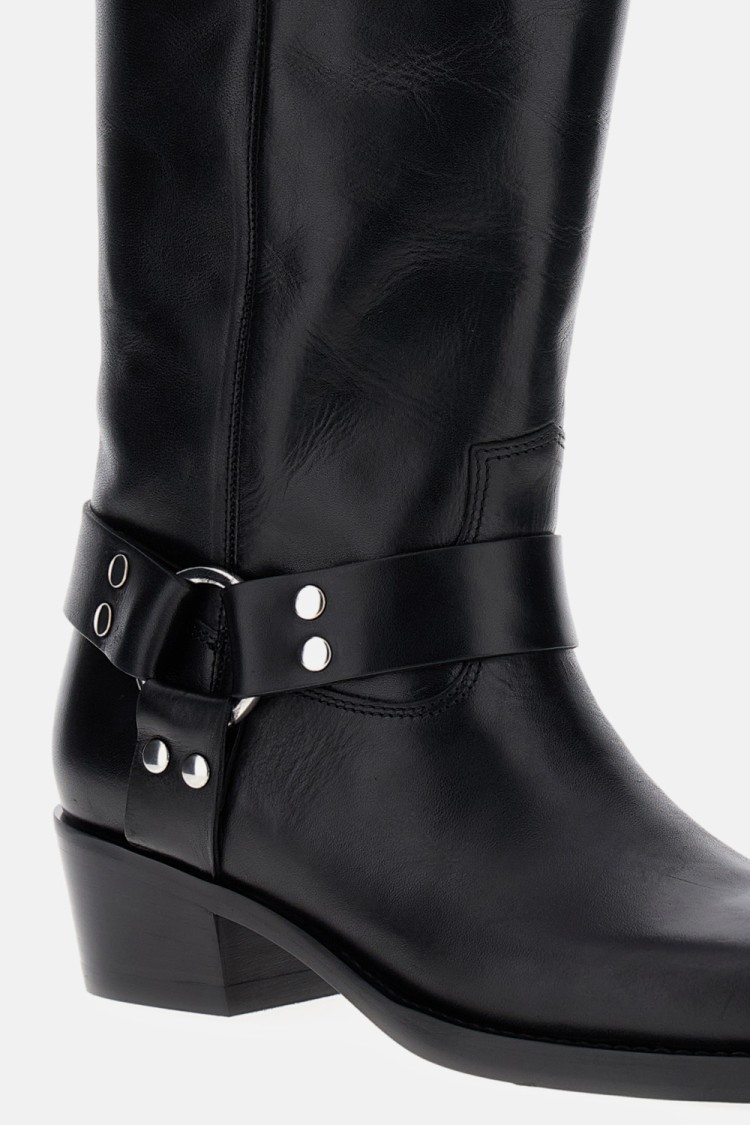 Paris Texas Roxy Boot With Heel In Black