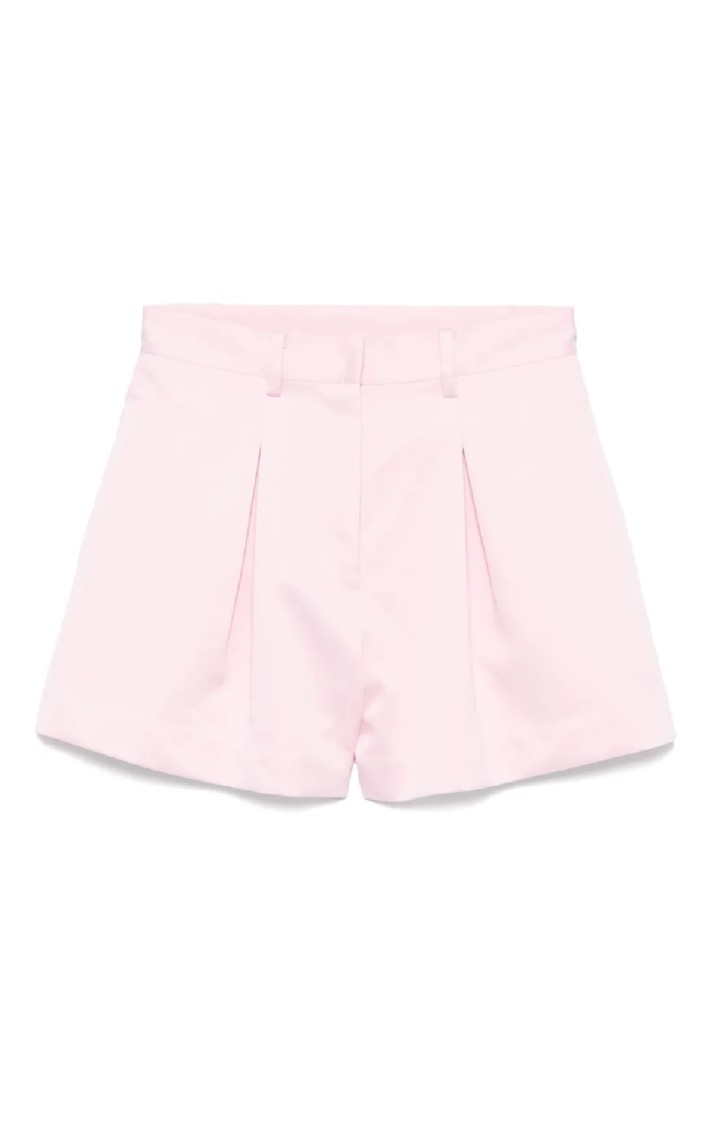 Rotate Birger Christensen Rotate Satin High-waisted Bermuda Shorts