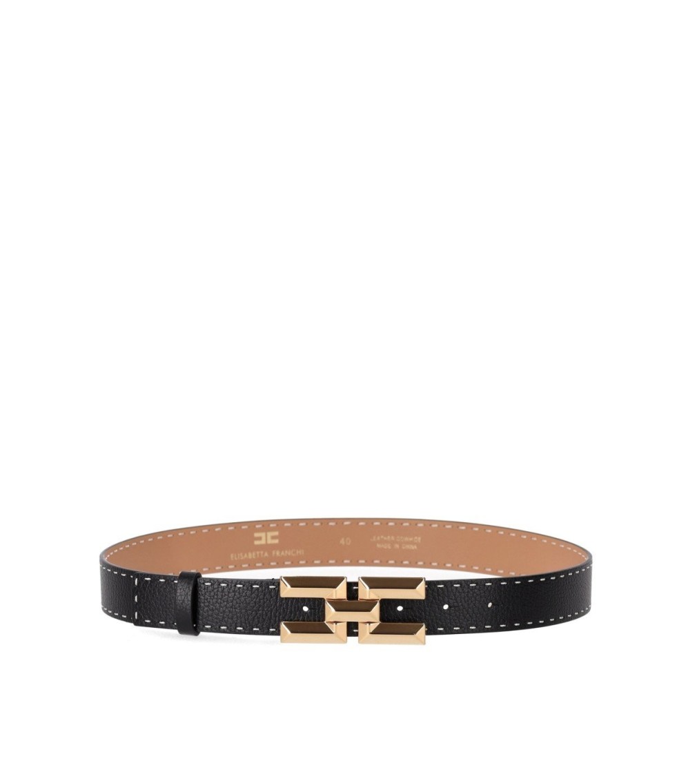 ELISABETTA FRANCHI ELISABETTA FRANCHI BLACK HIGH WAIST BELT