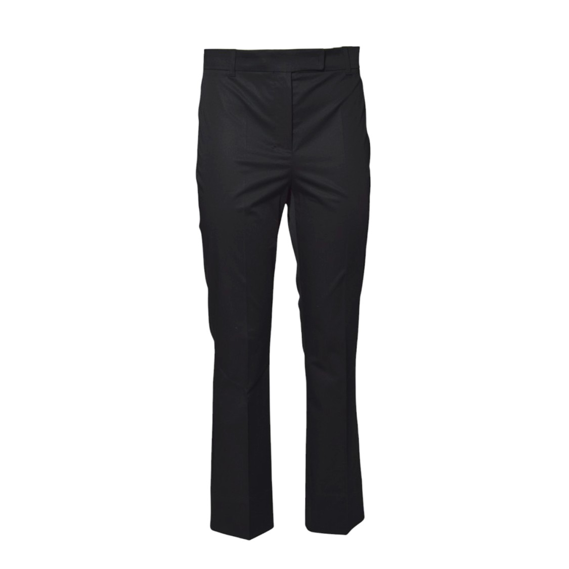 Max Mara Skinny Fit Stretch Cotton Satin Pants