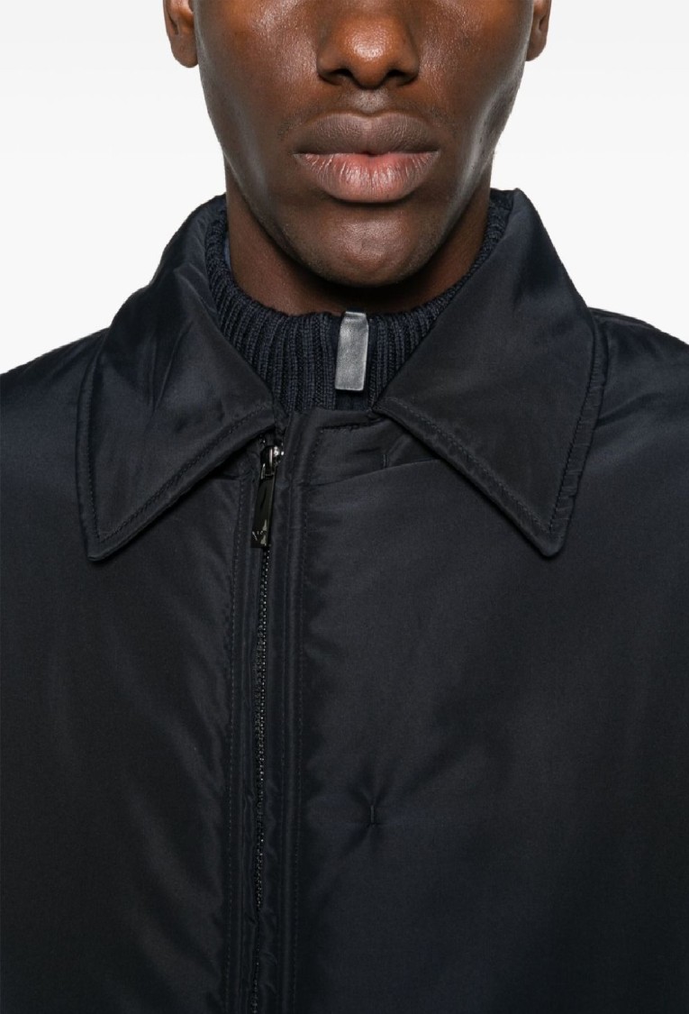 Emporio Armani Luxurious Overcoat With Elegant Design And Warmth In Black
