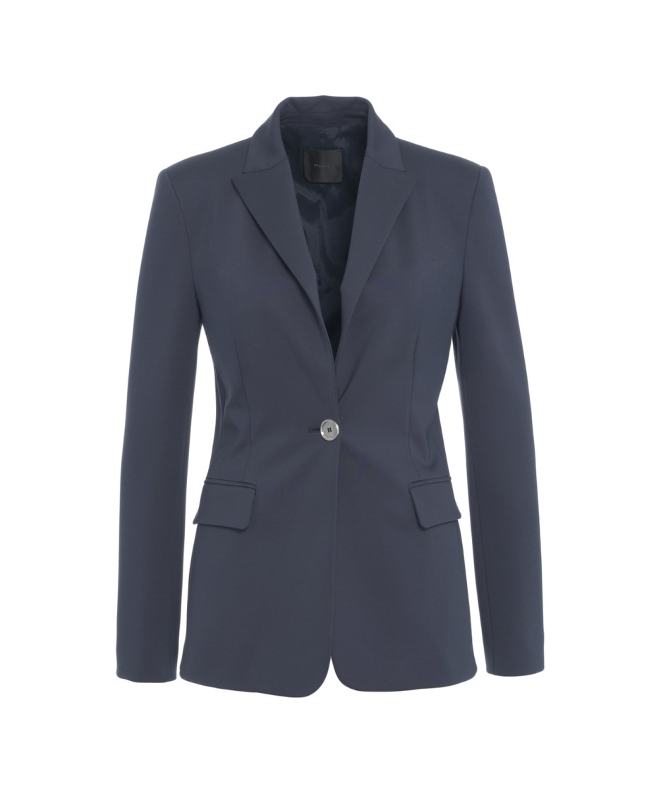 Pinko Single-breasted Scuba Blazer With Peaked Lapels