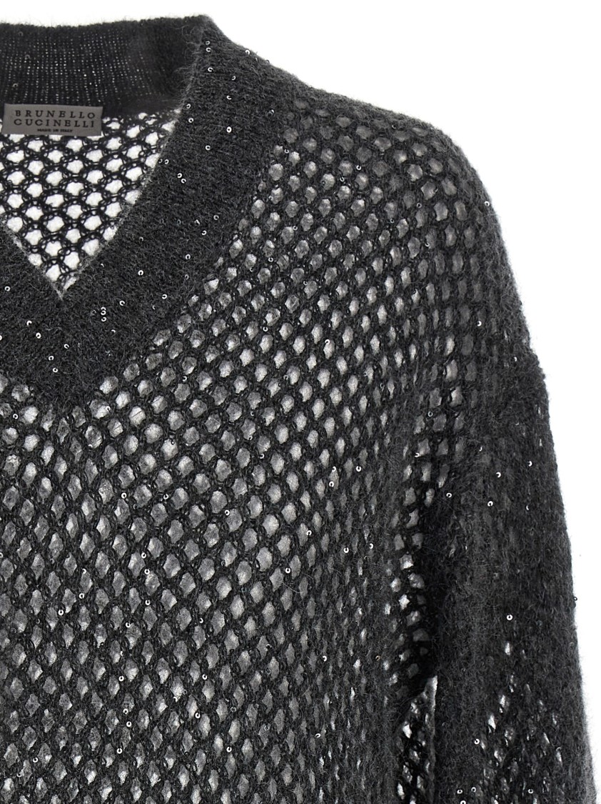 Brunello Cucinelli Rustic Dazzling Net' Sweater | THE LIST