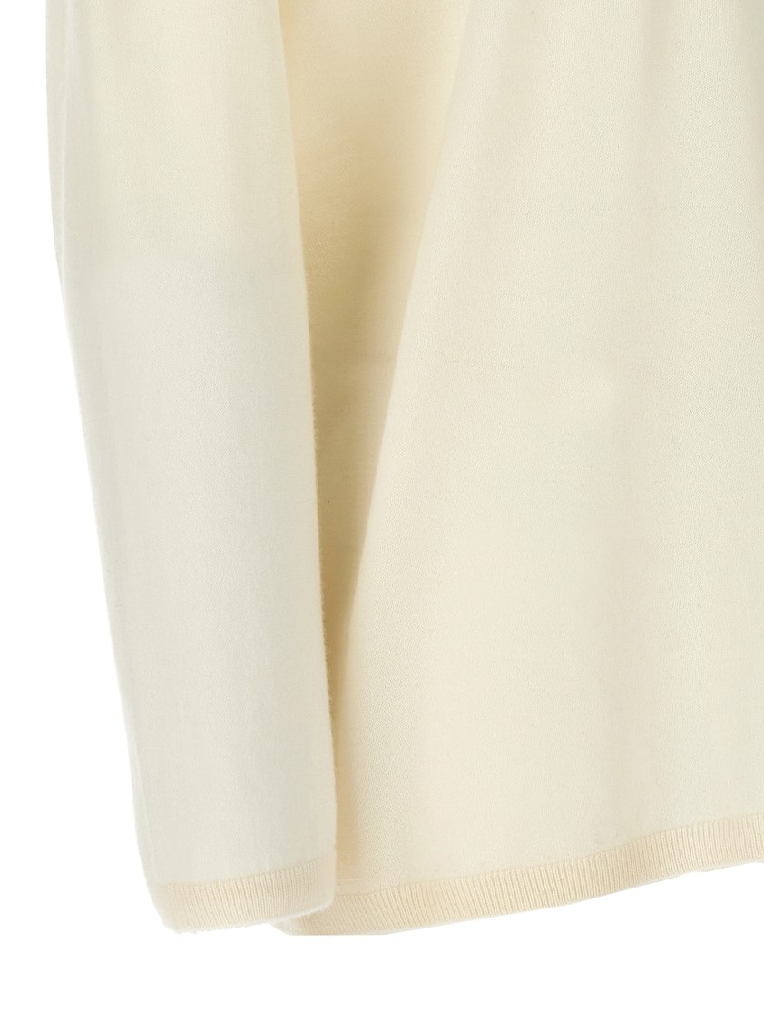 Max Mara White Freccia Sweater In Neutral