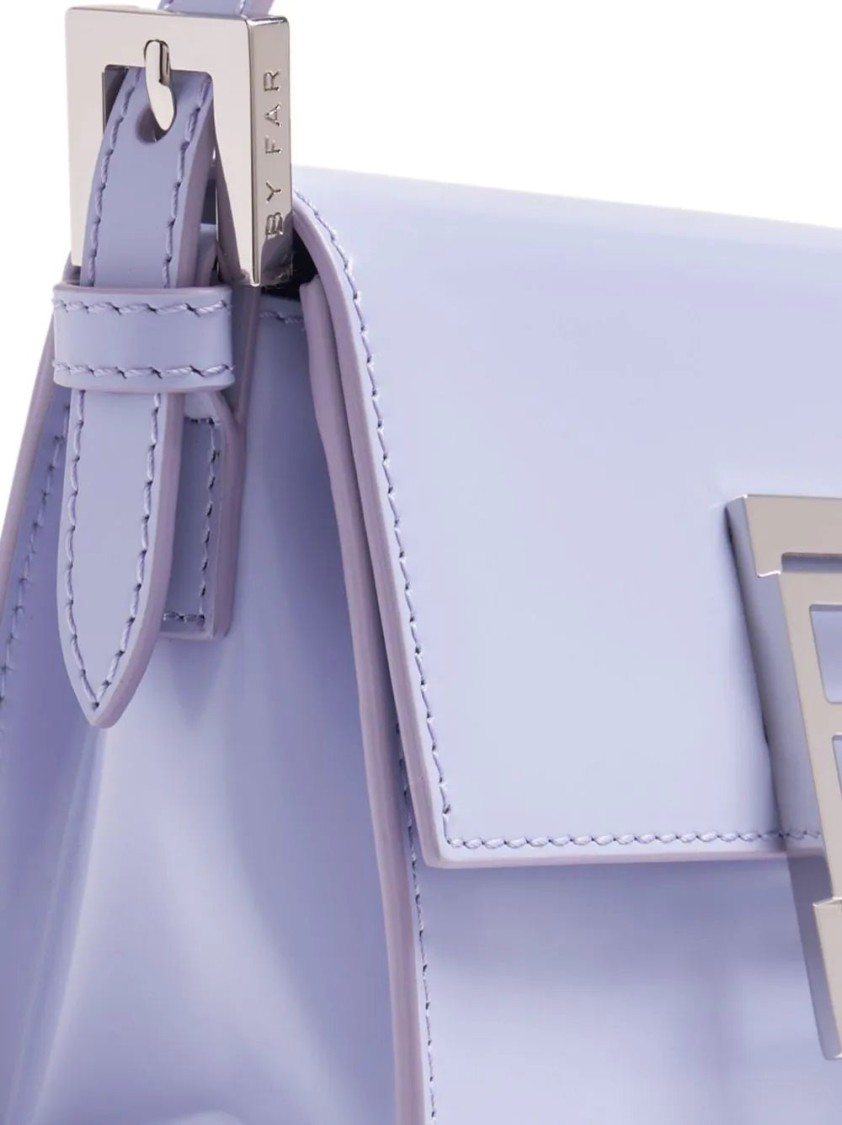 By Far Fran Bluebell Leather Handbag In Blue