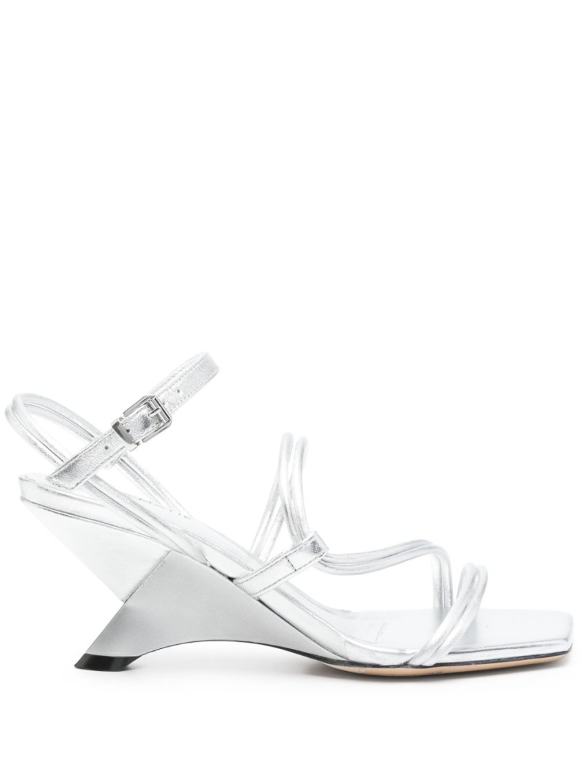 VIC MATIE VIC MATIÉ MID SCULPTED HEEL SANDALS