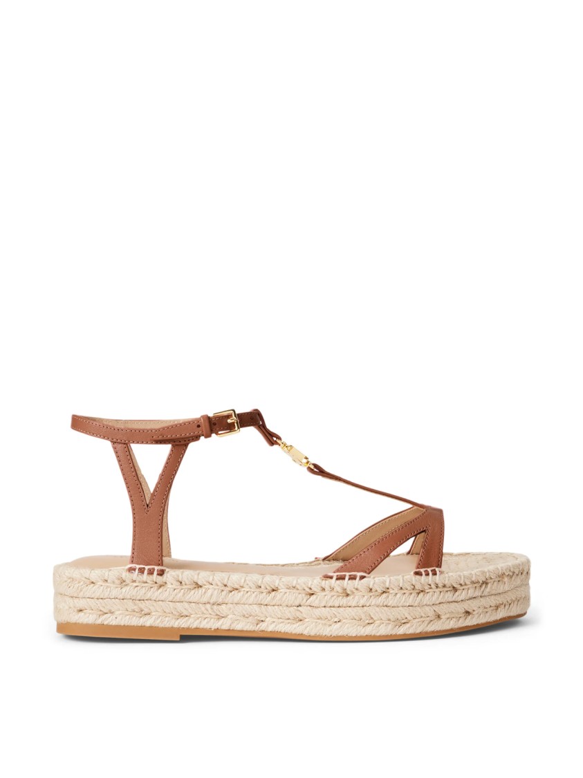 Polo Ralph Lauren Payton Espadrilles Sandals In Brown