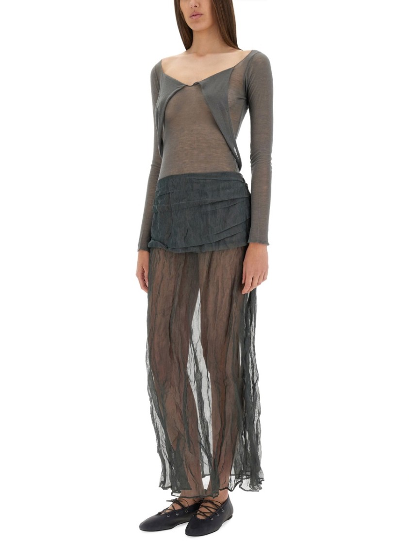 Paloma Wool Gray Mae Maxi Skirt In Black