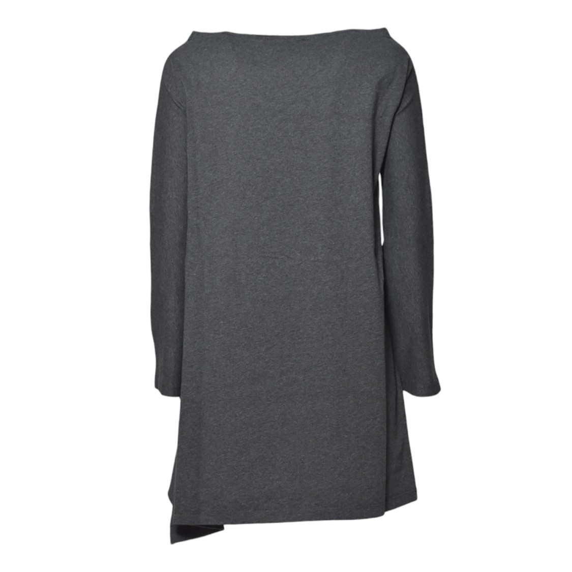 Our Legacy Asymmetrical Grey Midi Dress With Tied Waist In Grey