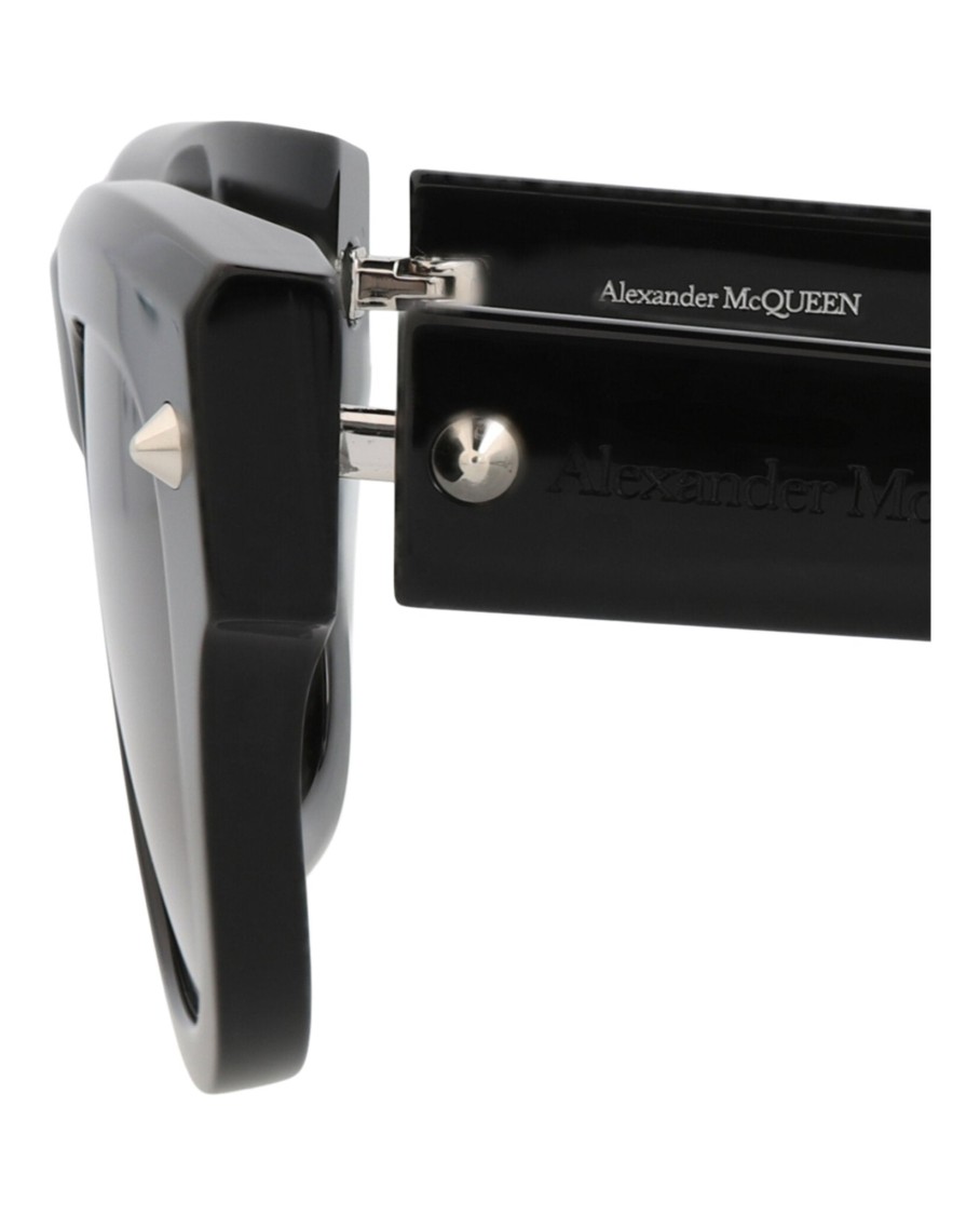 Alexander Mcqueen Square-frame Recycled Acetate Sunglasses In Gray