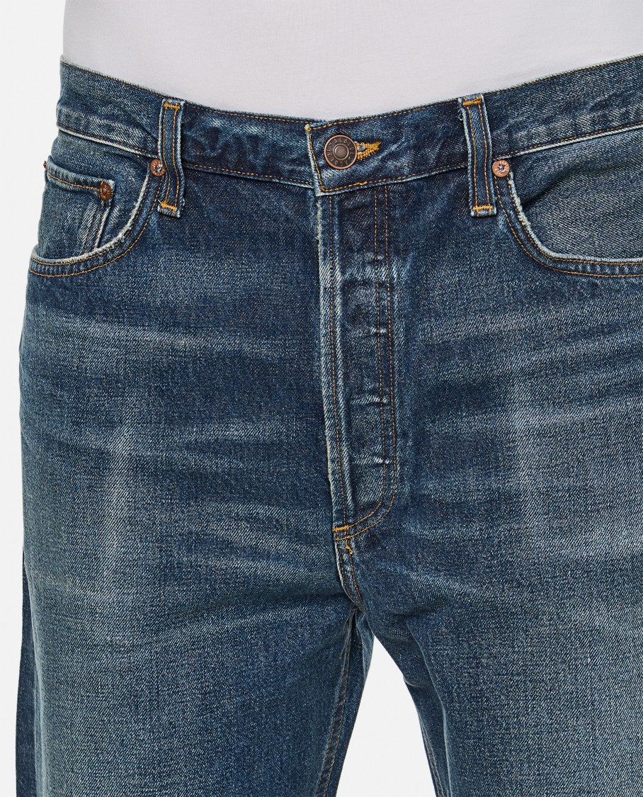 Agolde Blue Washed Jeans In Regenerated Denim In Blue