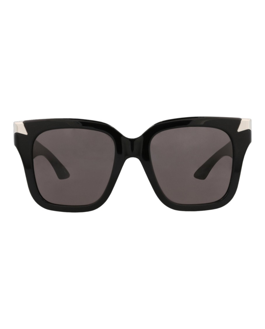 Alexander Mcqueen Square-frame Recycled Acetate Sunglasses In Gray