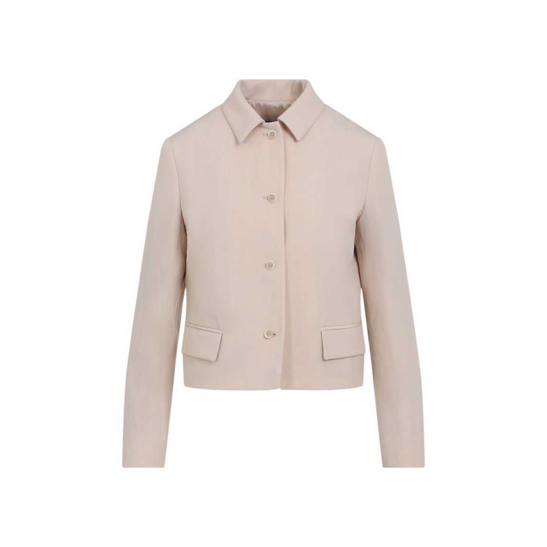 Fabiana Filippi Elegant Virgin Wool Jacket For Women In Neutrals