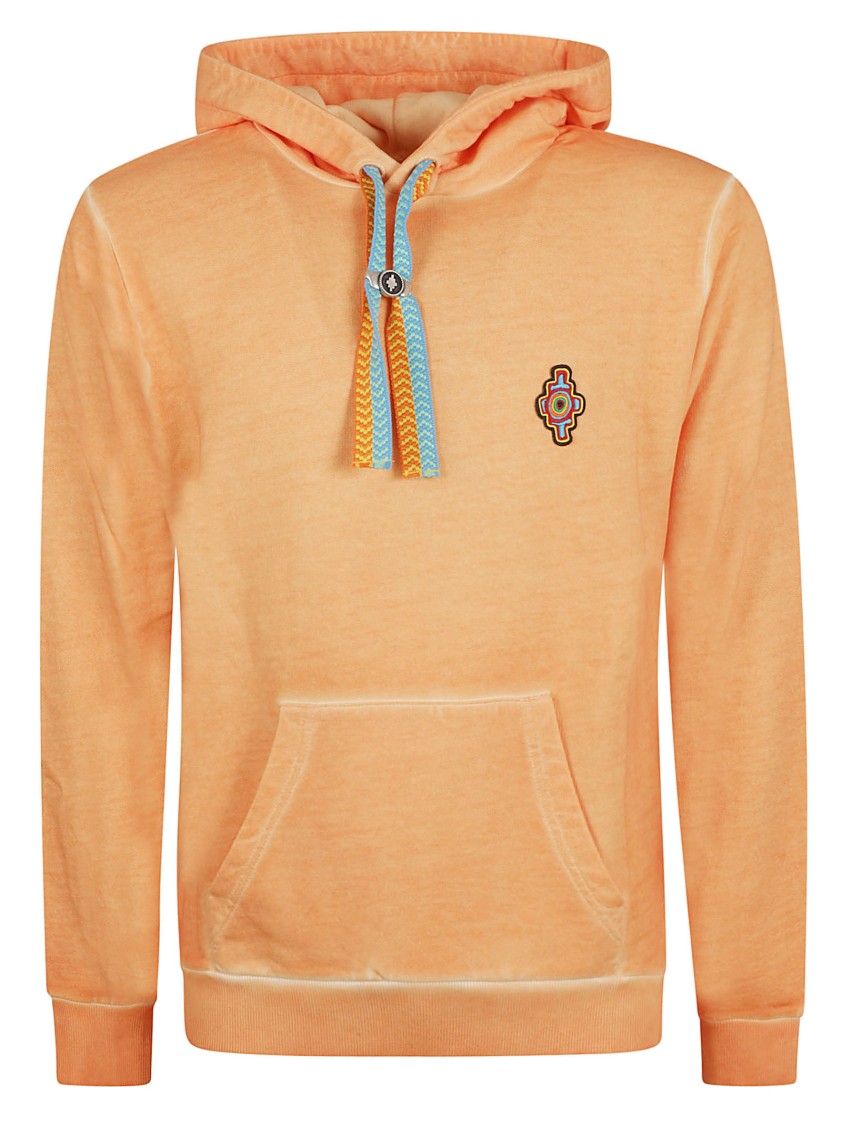 Marcelo Burlon County Of Milan Marcelo Burlon Sunset Cross Regular Sweatshirt In Orange
