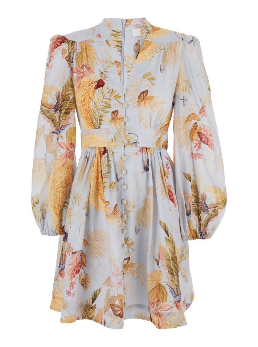 Zimmermann Ascension Plunge Mini Dress