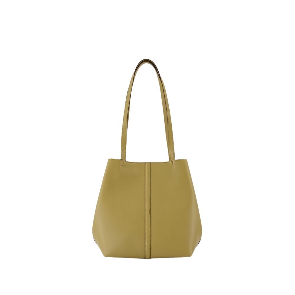 トートバッグ Vanessa Bruno Cabas Pm - Leather - Green Canvas M Cabas Tote Hand carry only, no closure Dark green