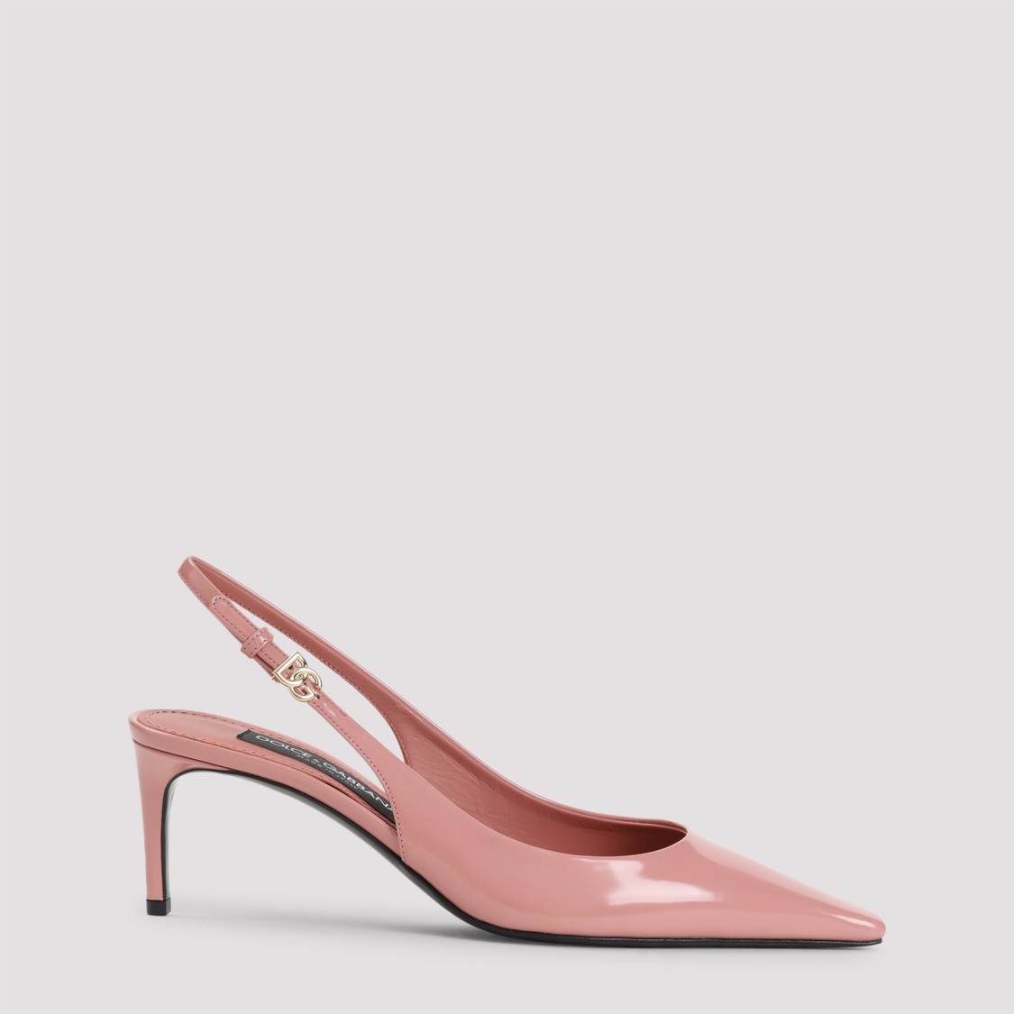 Dolce & Gabbana 70 Patent Leather Slingback Pumps In Pink