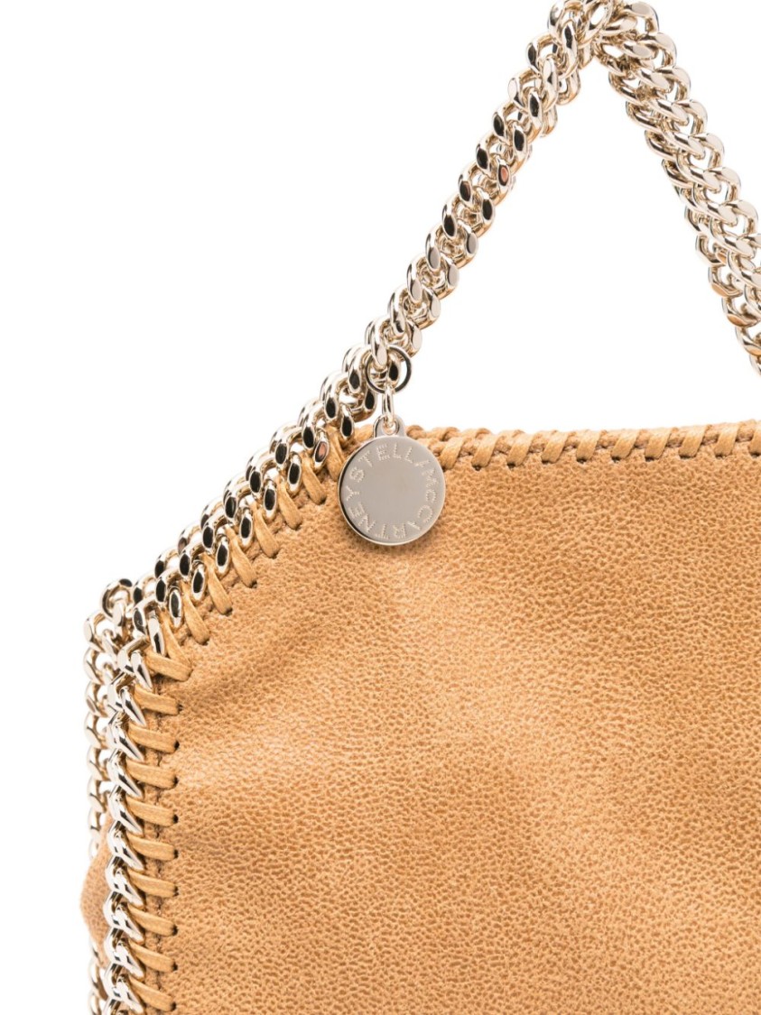 Stella Mccartney Geometric Red Handbag With Chain Trim And Versatile Carrying Options