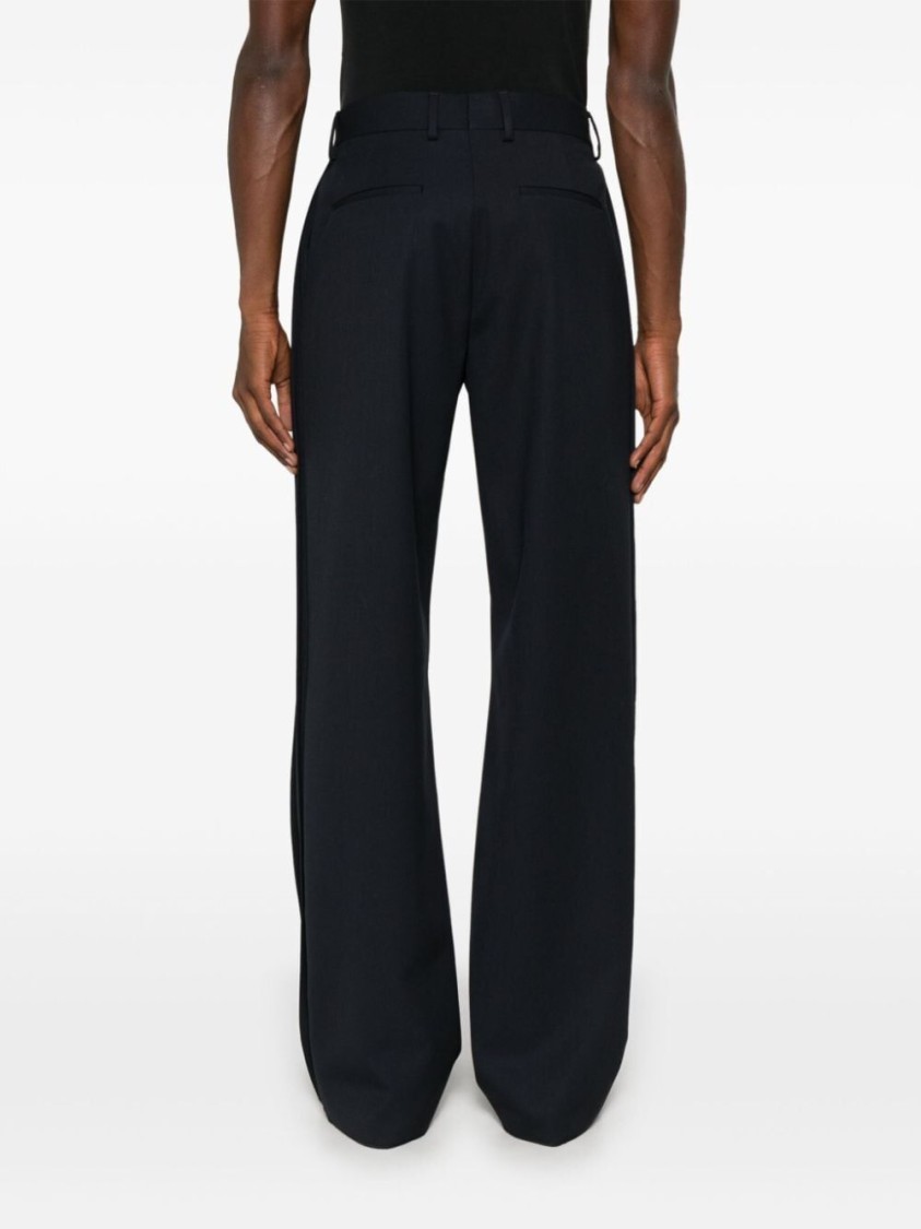 Fendi Wide-leg Trousers With Sharp Pleats