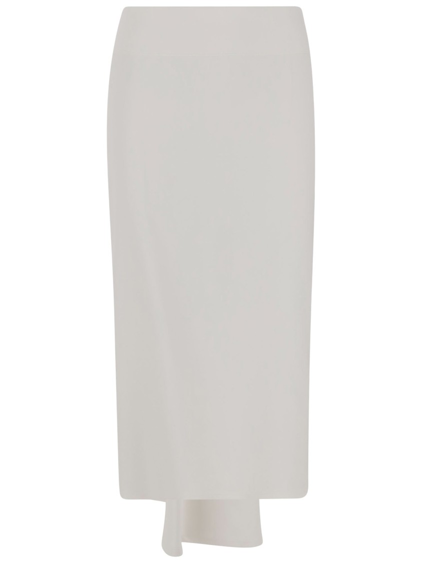 Shop Jacquemus Sablier Skirt In White