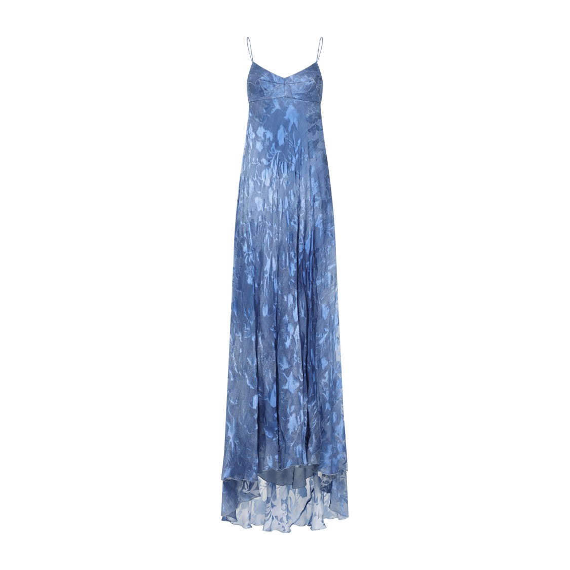 Ermanno Scervino Blue Viscose Long Dress