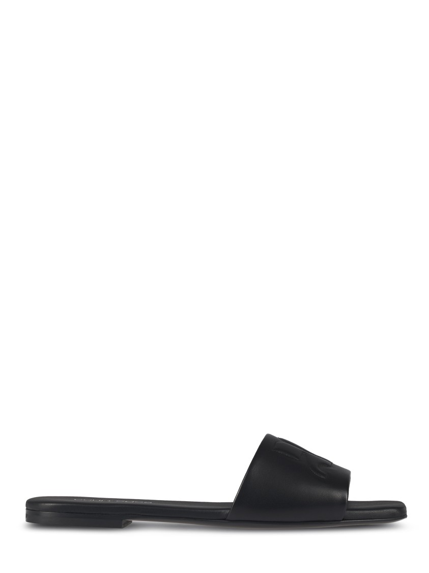 サンダル・ミュール Courreges Black Leather Sandals With Wide Strap Design 225SSD037AG00309999_4.jpg