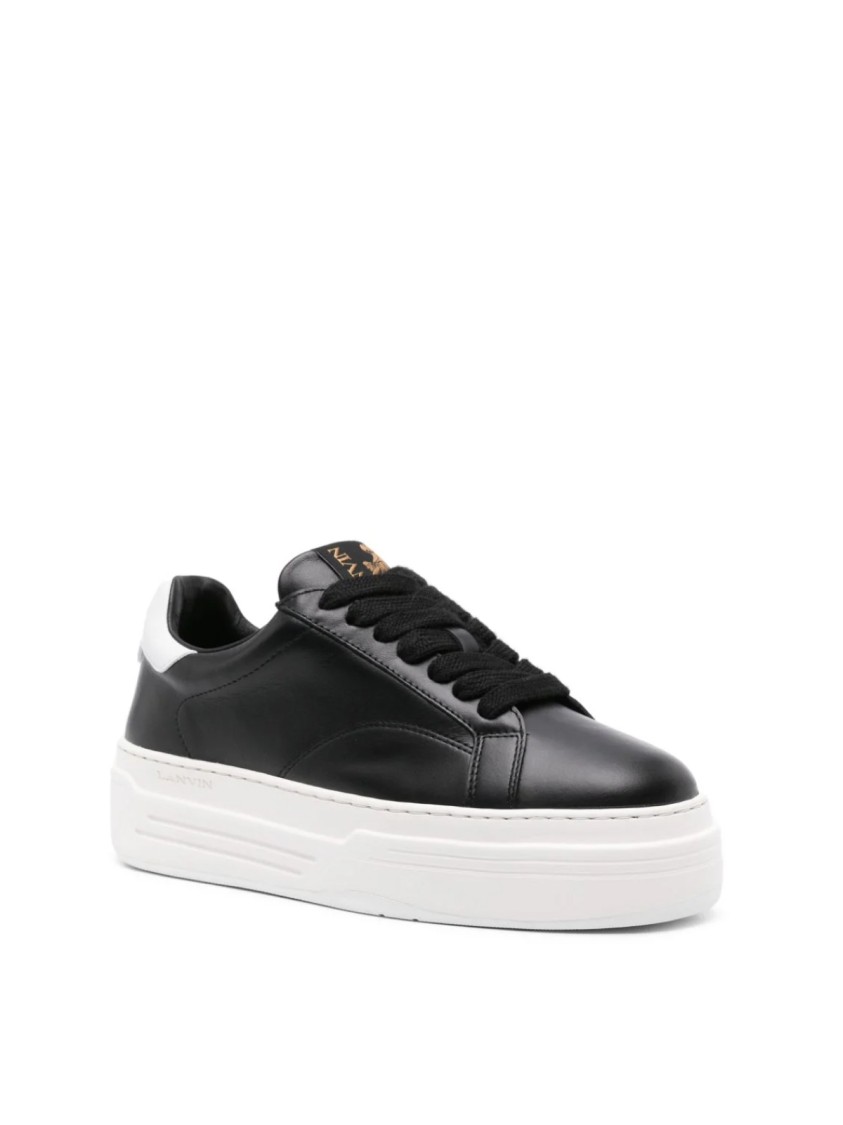 Lanvin Ddb0 Platform Sneakers In Neutral