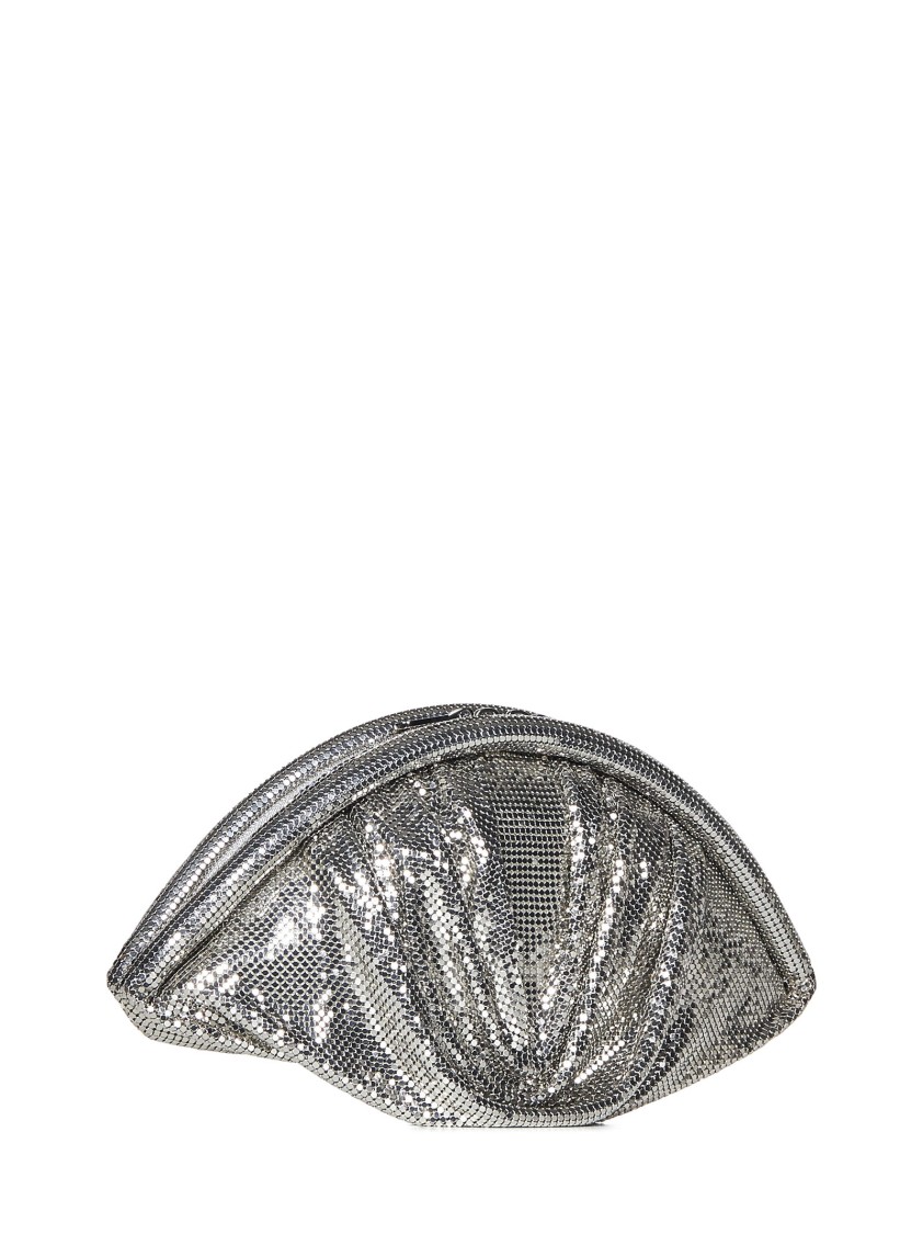 Rabanne Shell-shape Clutch With Pixel Mesh Design