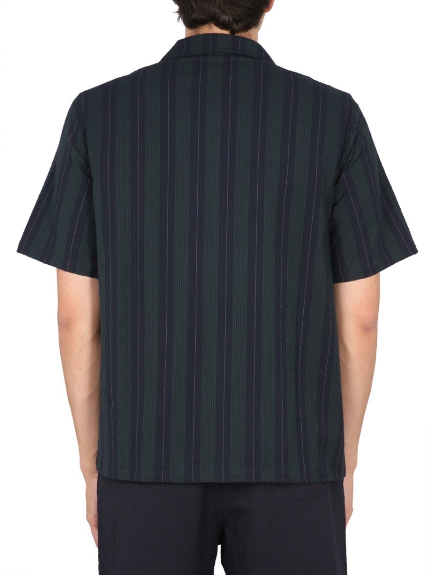 Shop Howlin' Howlin Striped Short-sleeved Shirt