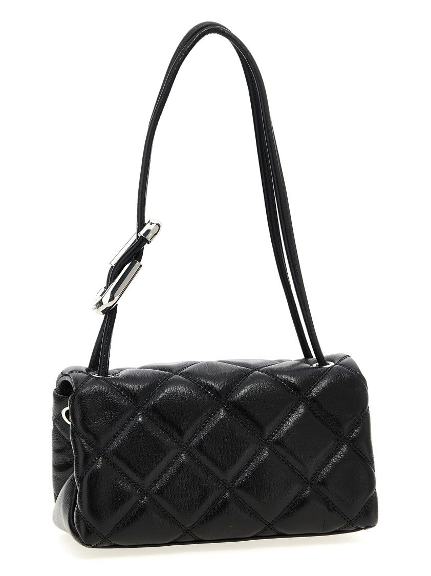 Marc Jacobs The Dual Mini Leather Shoulder Bag In Black