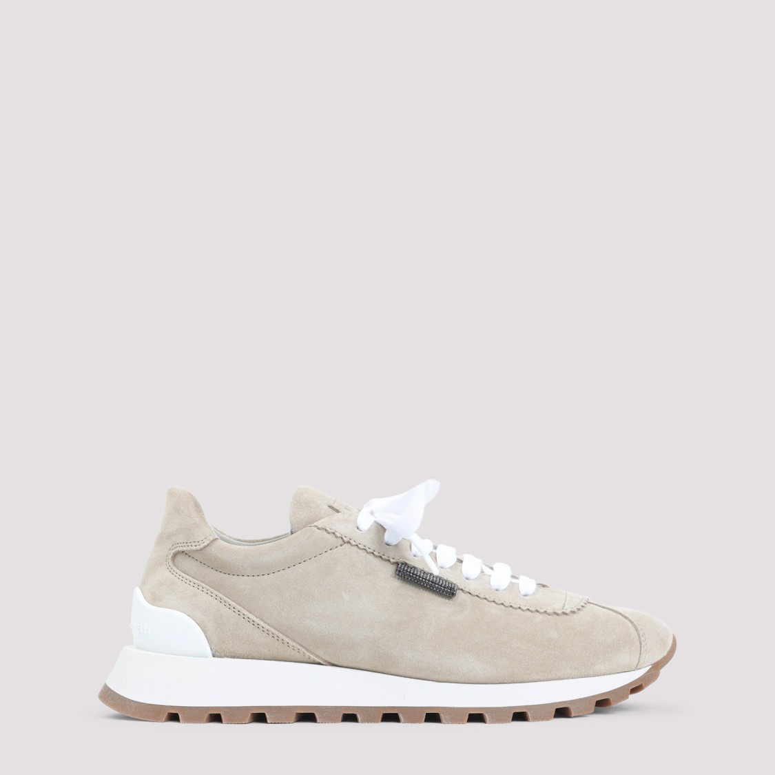 Brunello Cucinelli Monili-chain Suede Sneakers