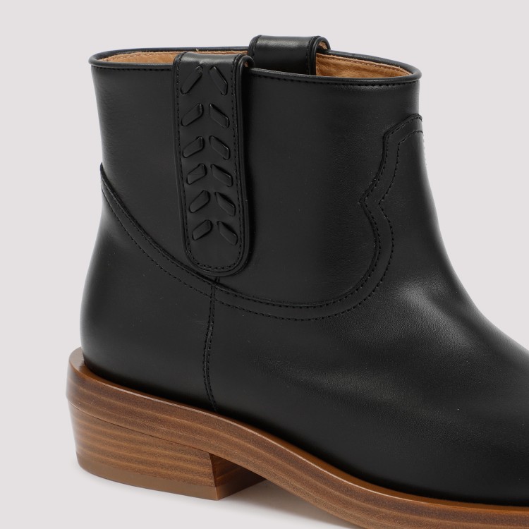 ショートブーツ・ブーティ GABRIELA HEARST REZA BOOTIE Gabriela Hearst Black Leather Reza Bootie Boots | THE LIST