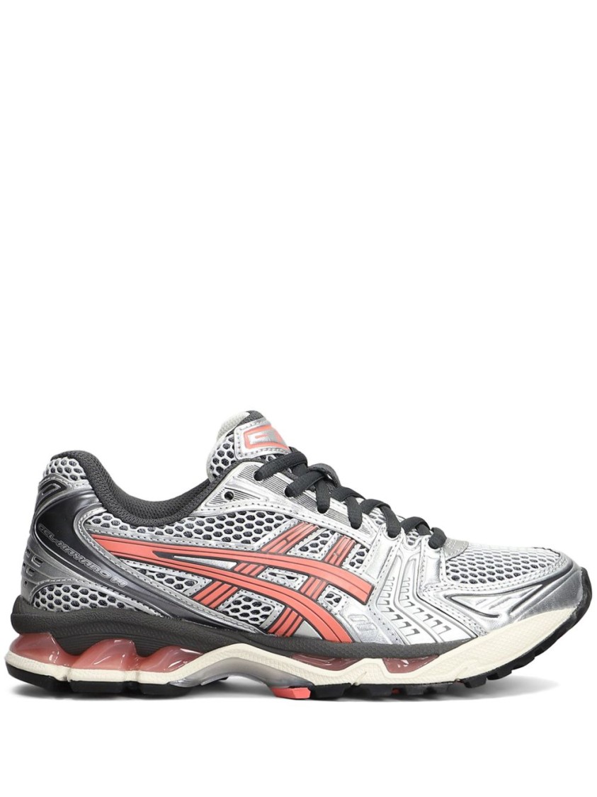 Asics Breathable Mesh Sneakers With Cushioned Sole In White
