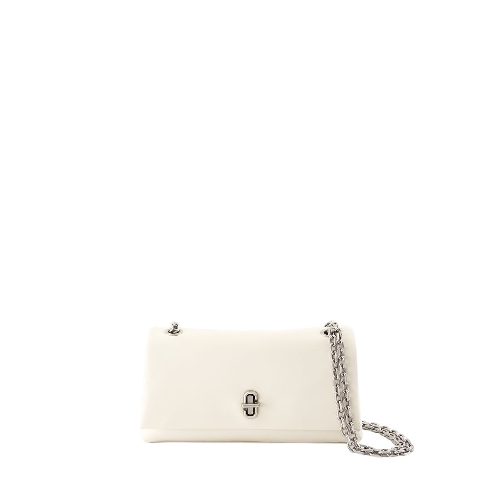 Marc Jacobs The Dual Wallet On Chain - Leather - White In Red