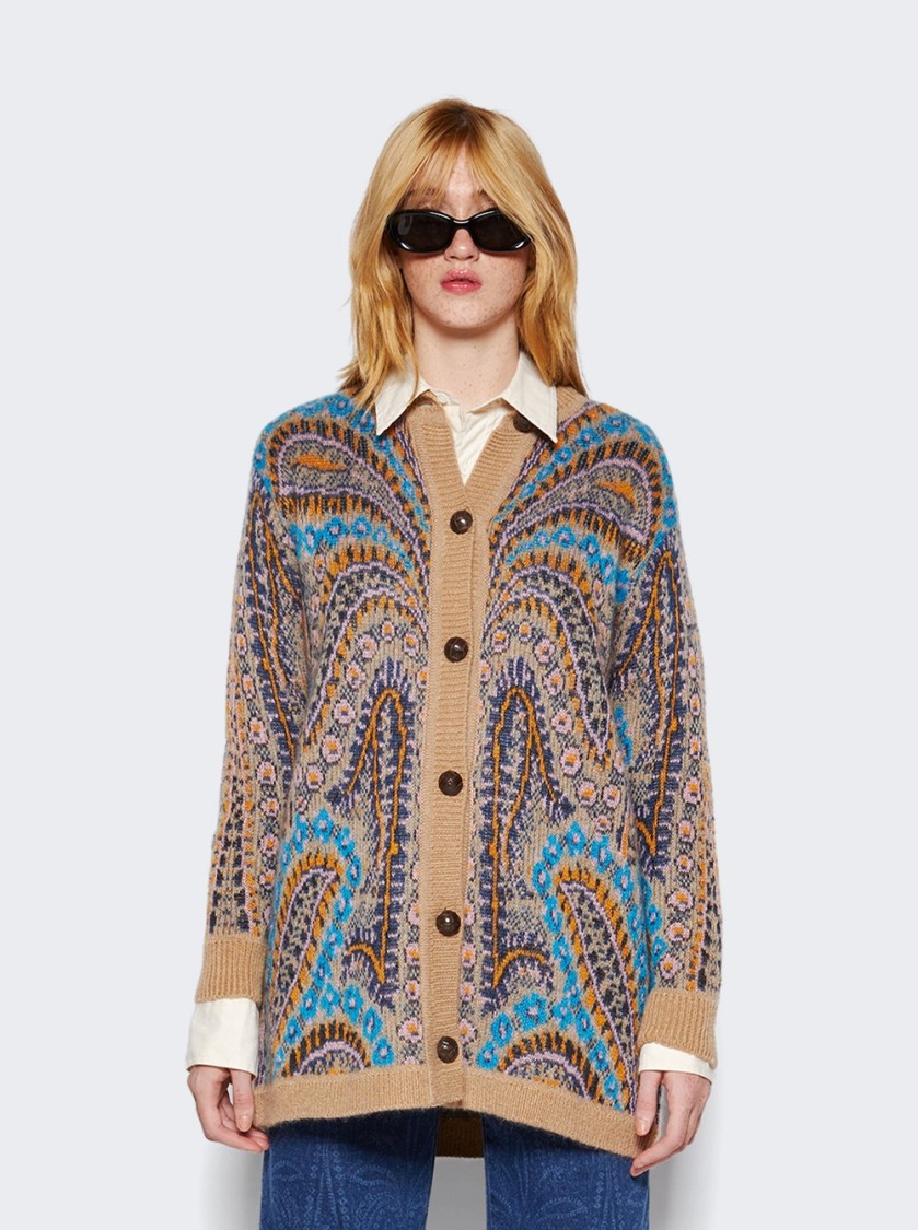 ETRO ETRO GIROCOLLIO KNIT CARDIGAN