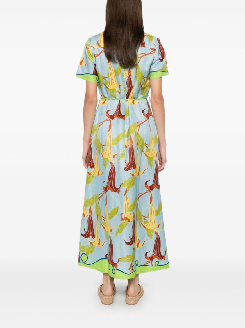 Shop Alemais Floral Print Rafaela Maxi Dress In Multicolor