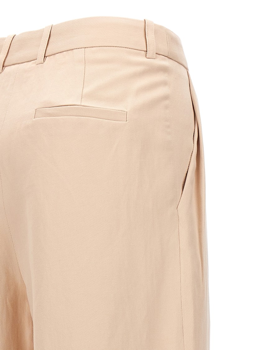 Loulou Studio High-waisted Wide-leg Trousers In Pink
