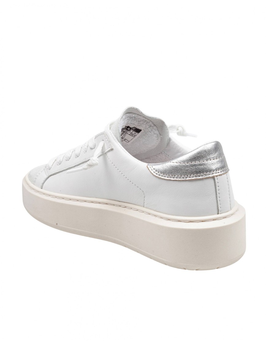 Shop Date D.a.t.e Hill Low Leather Sneakers In White