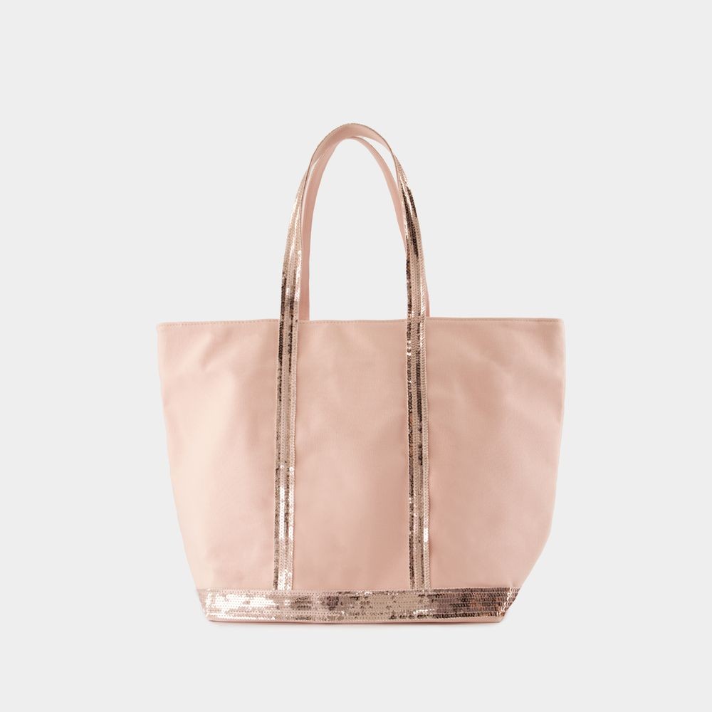 【関税込み】Shopping bag L - Vanessa Bruno - Cotton - Pink Vanessa Bruno Shopping Bag L - Cotton - Pink | ModeSens