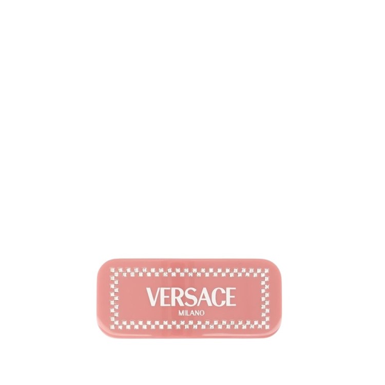ヘアアクセサリー Versace Glossy Rectangular Hair Clip With Sparkling Versace Glossy Rectangular Hair Clip With Sparkling