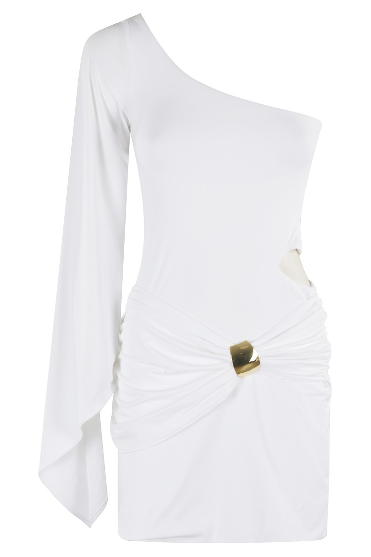Shop Federica Tosi Asymmetric One-shoulder Dress