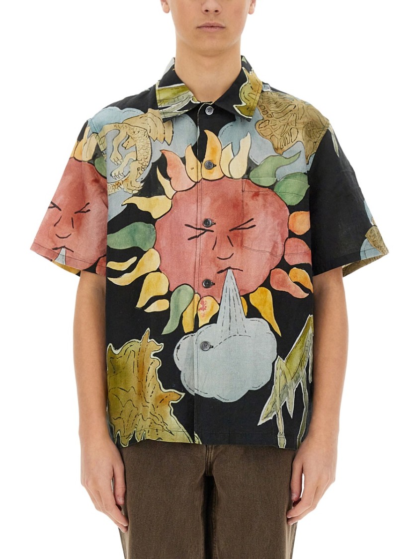 Shop Our Legacy Artistic Print Box Shirt In Multicolor